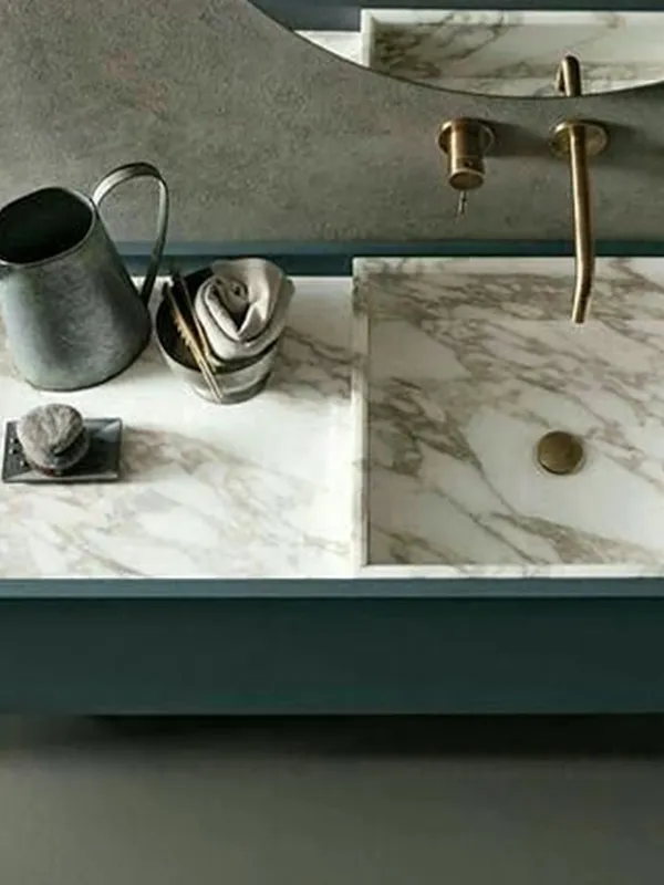 bandeja com marmore carrara 