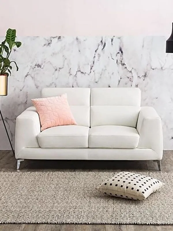 expansão da sala com marmore branco carrara