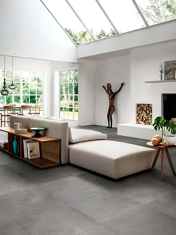 piso de porcelanato cimenticio