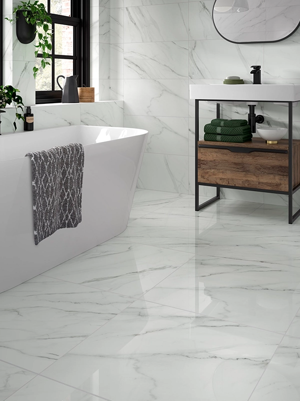 Piso de porcelanato polido