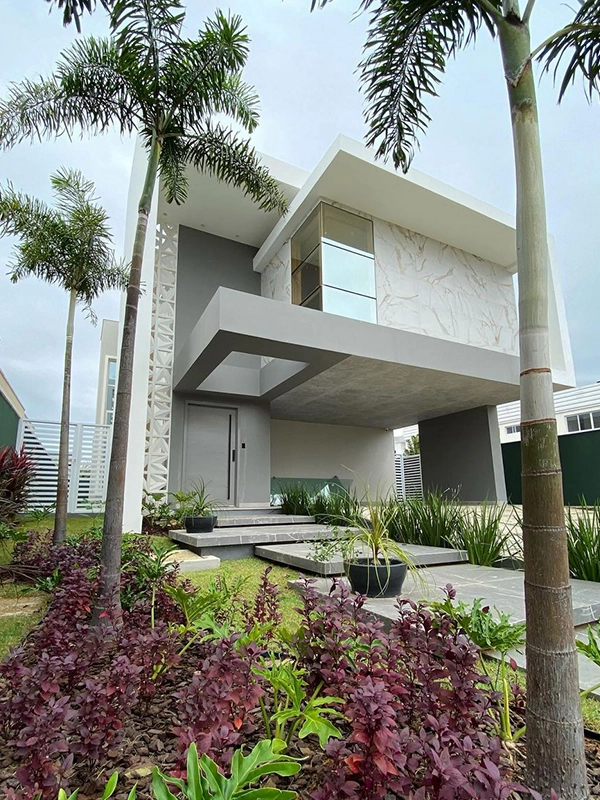 estilo no revestimento externo para fachada com porcelanato 