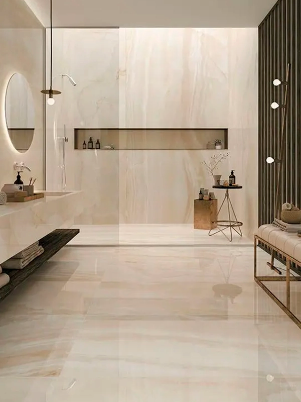 Porcelanato bege para parede 
