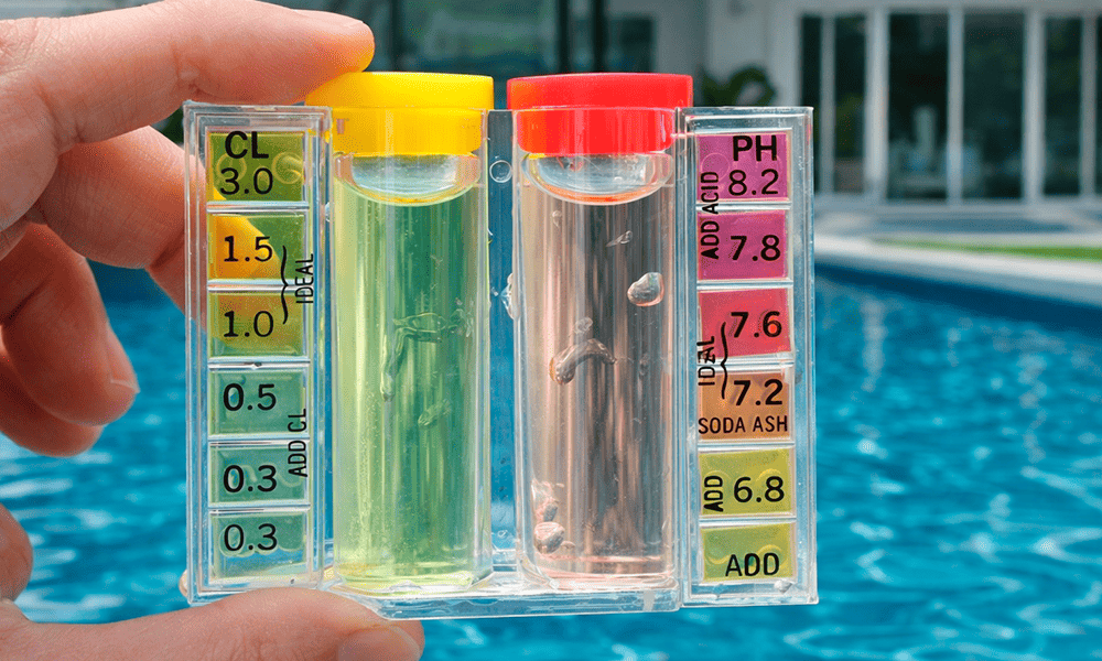 medidas de cloro e pH