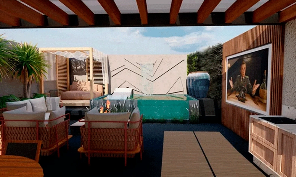 pergolado na area de lazer 10