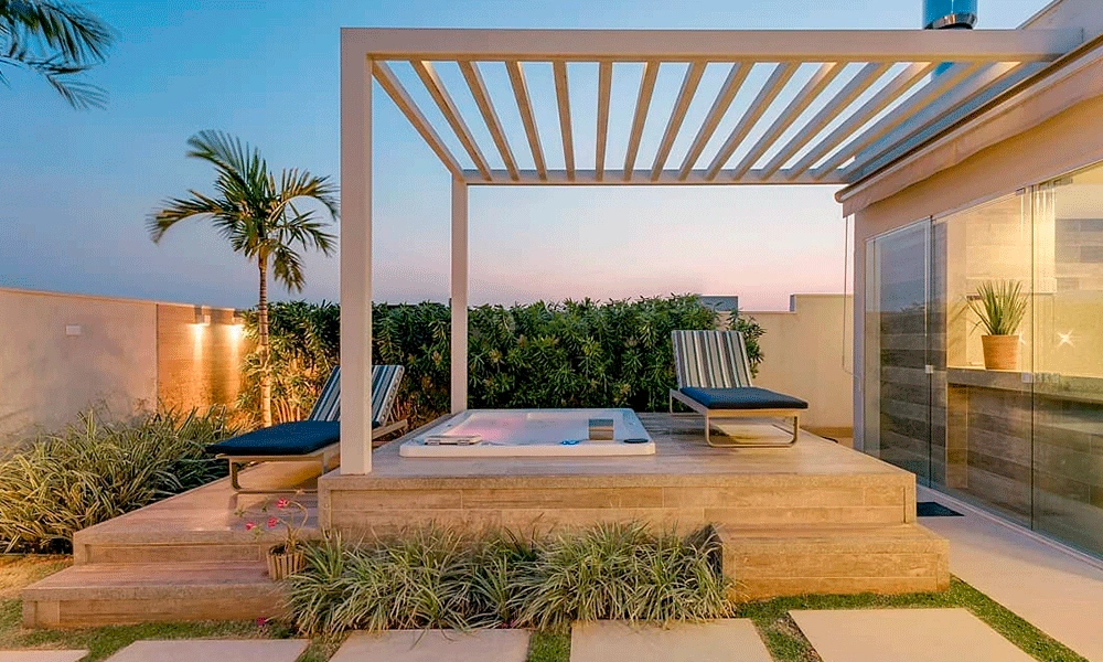 pergolado na area de lazer 12