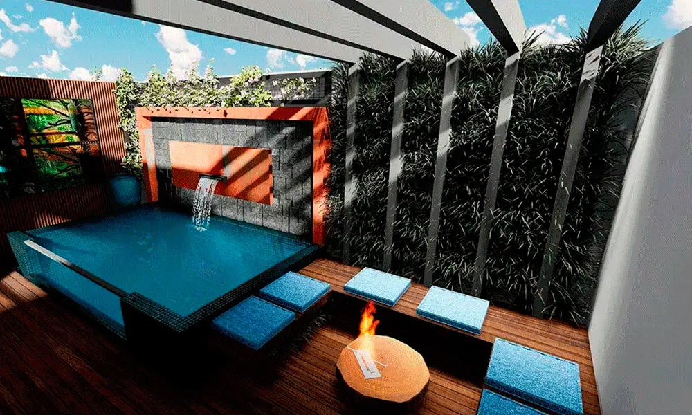 pergolado na area de lazer 17