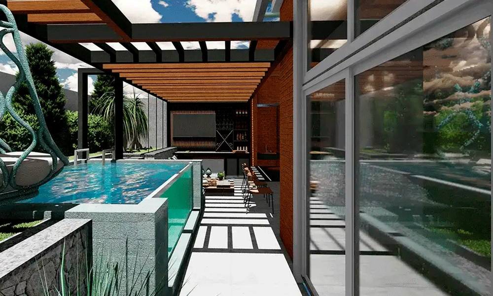 pergolado na area de lazer 28