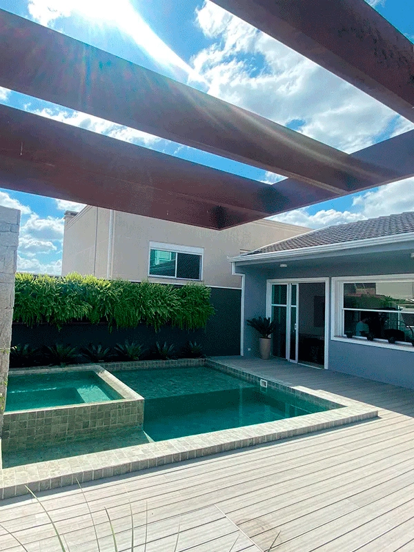 pergolado na area de lazer 30