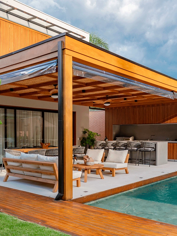 pergolado na area de lazer 34