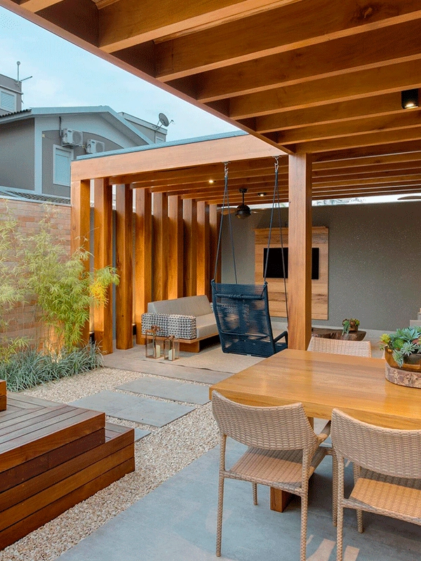 pergolado na area de lazer 35