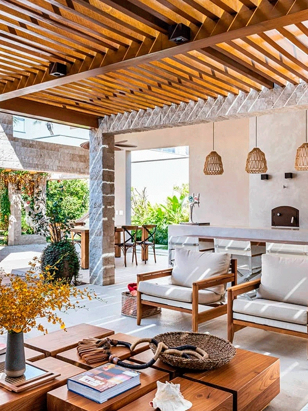 pergolado na area de lazer 36